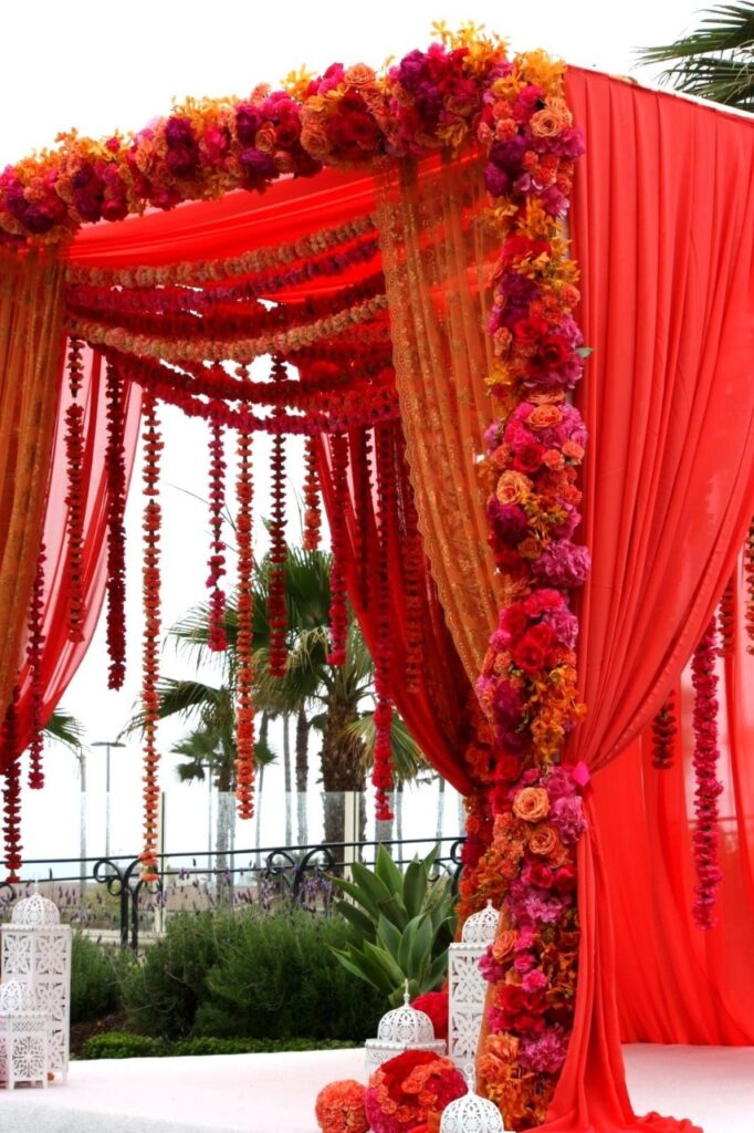 Red mandap